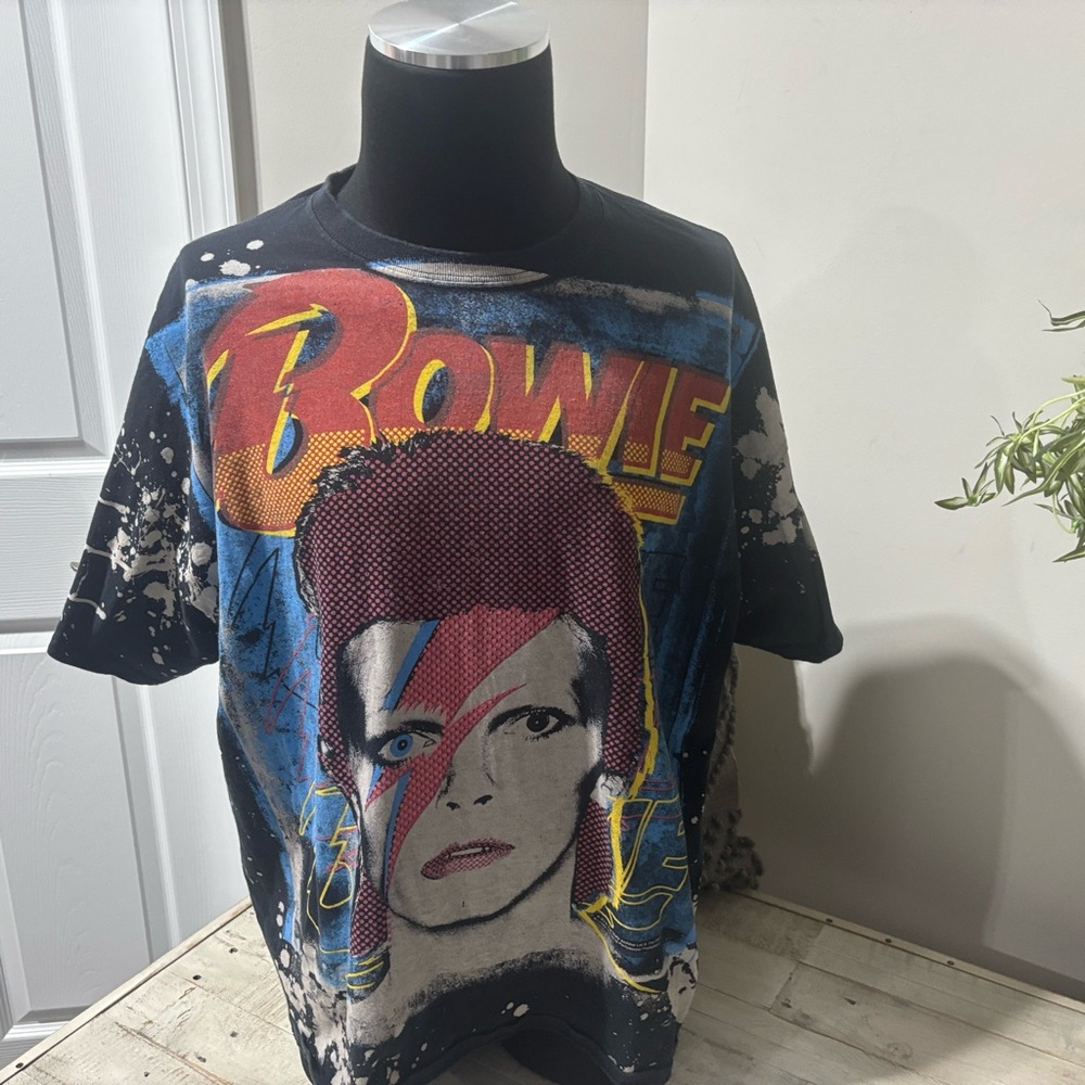 David Bowie Havoc Liquid Blue Tee- Size 2XL